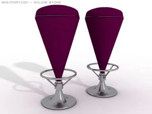 sgabelli di peluche Modello 3D