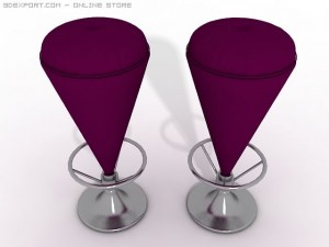 plush stools Modelo 3D