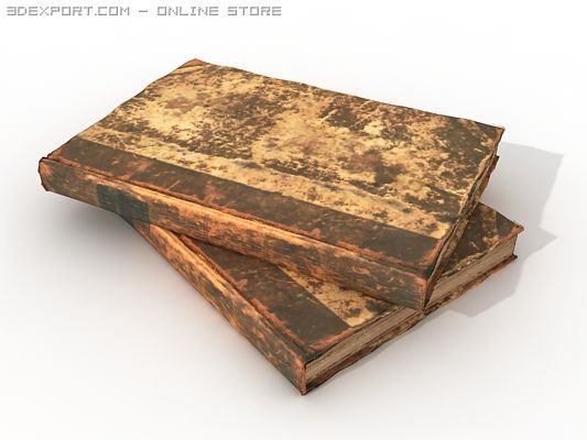 very old books 3Dモデル .c4d .max .obj .3ds .fbx .stl .blend 