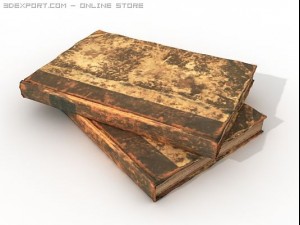 very old books 3D Model
