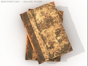 very old books 3Dモデル