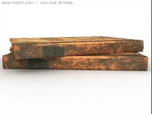 very old books 3D Model