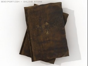 very old books 3D-Modell