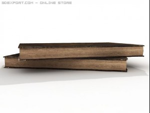 very old books 3D-Modell