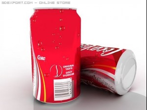 coca cola classic Modello 3D