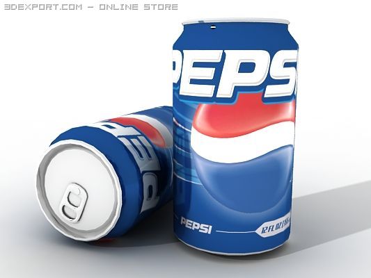 pepsi can 3D Model .c4d .max .obj .3ds .fbx .stl .blend 