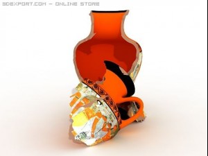 ancient ceramic broken pottery 3D Model
