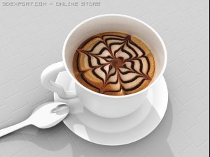 coffe cup zigzag foarm 3D मॉडल