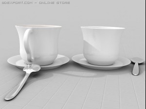 coffe cup zigzag foarm 3D Model