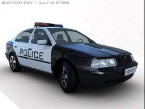 police car 3D 模型