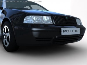 police car Modelo 3D
