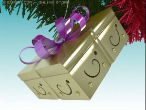 christmas tree branch with ornament 3D Model