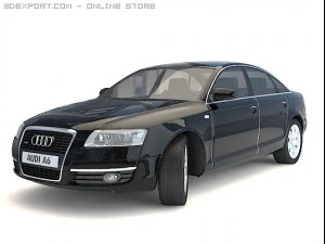 audi a6 siyah 3D Model