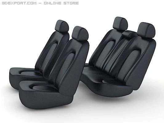 car seats 3D Model .c4d .max .obj .3ds .fbx .stl .blend 