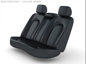 car seats back Model 3D