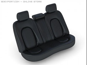 car seats back Model 3D
