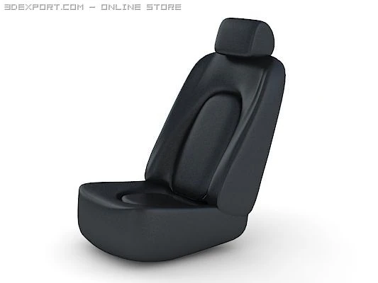 car seat 3D Model .c4d .max .obj .3ds .fbx .stl .blend 