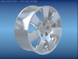 alloy wheel audi Modelo 3D
