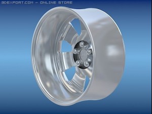alloy wheel audi 3D 模型