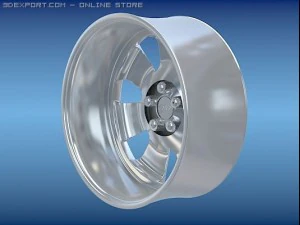 alloy wheel audi 3D Model