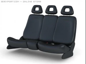 sedili per lo schienale dell'auto Modello 3D