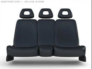 seats for car back 3D Model