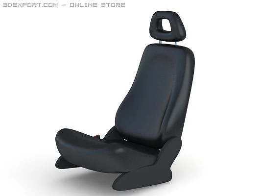 car seat front 3D Model .c4d .max .obj .3ds .fbx .stl .blend 