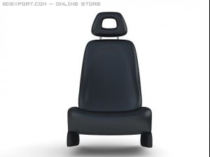 car seat front 3D मॉडल