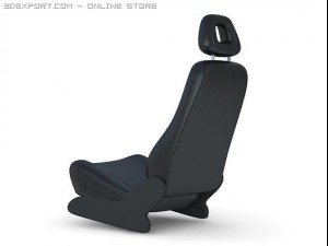 car seat front 3D मॉडल