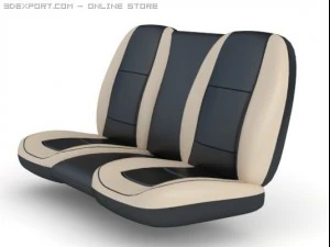 seats for car back 2 colours 3D Model