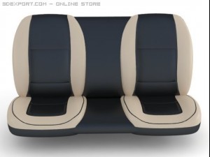 seats for car back 2 colours 3D Model