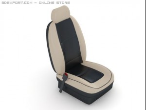 car seat front 2 colours 3Dモデル