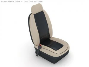 car seat front 2 colours 3D Model