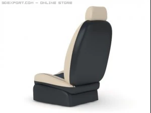 car seat front 2 colours 3D Model