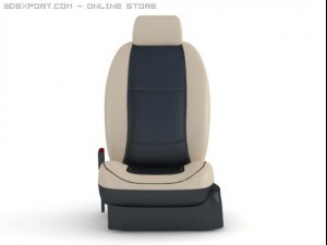 car seat front 2 colours 3Dモデル
