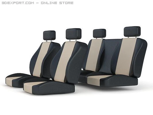 car seat classic 3D Model .c4d .max .obj .3ds .fbx .stl .blend