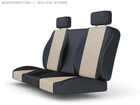 asientos de coche atr&aacute;s Modelo 3D .c4d .max .obj .3ds .fbx .stl .blend 