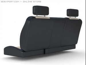 car seats back Modèle 3D