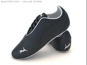 puma shoes Model 3D