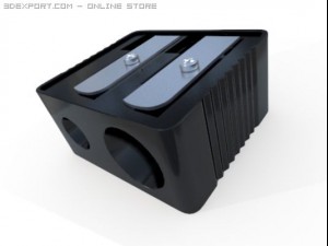 double pencil sharpener 3D Модель
