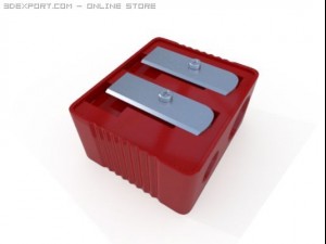 double pencil sharpener 3D Модель