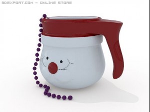 christmas mug 3D-Modell