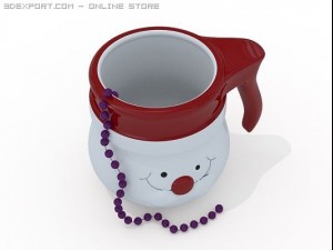 christmas mug 3D Model