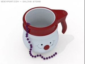 christmas mug 3D Model
