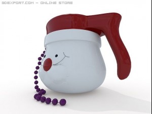 christmas mug 3D Model