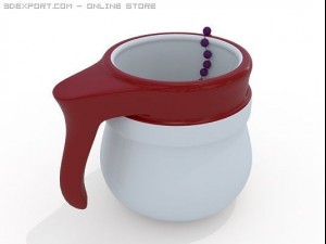 christmas mug 3D Model