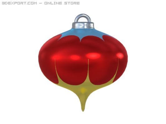 xmas ornament 3D Модель .c4d .max .obj .3ds .fbx .stl .blend
