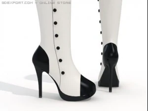 женские сапоги 3D Модель