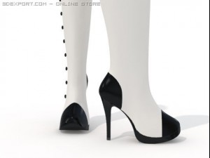 women boots 3Dモデル