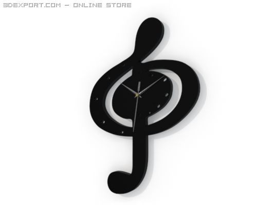 clock sol key 3D Модель .c4d .max .obj .3ds .fbx .stl .blend 